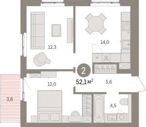 планировка, фото №1