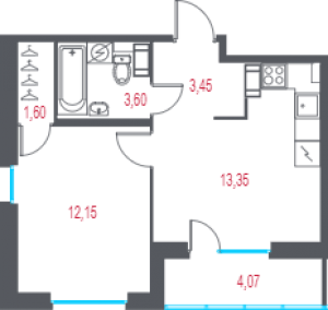 планировка, фото №1