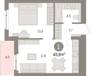 планировка, фото №1