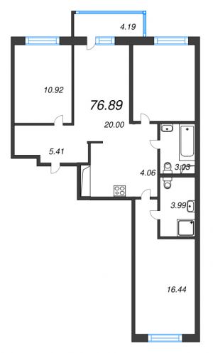 планировка, фото №1