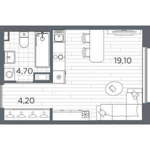 планировка, фото №1