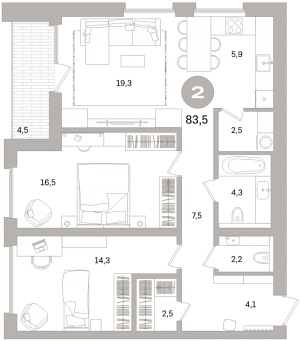 планировка, фото №1