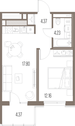 планировка, фото №1