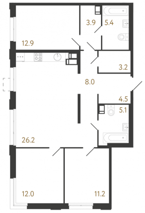 планировка, фото №1