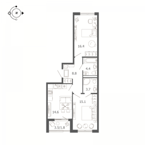 планировка, фото №1