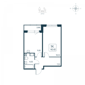 планировка, фото №1