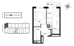 планировка, фото №1