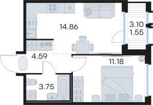 планировка, фото №1