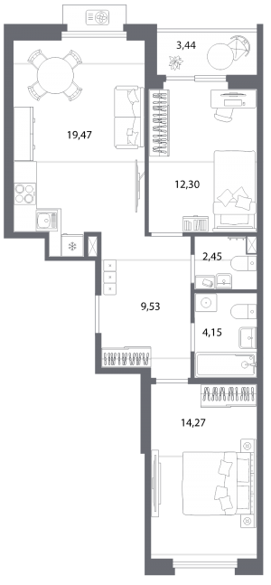 планировка, фото №1