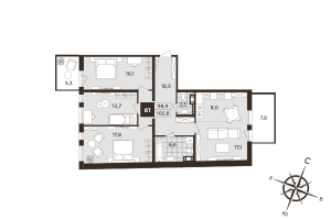 планировка, фото №1