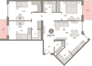 планировка, фото №1