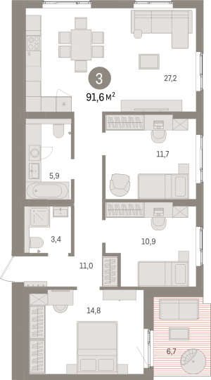 планировка, фото №1