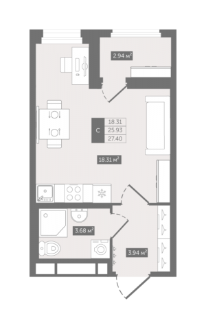 планировка, фото №1