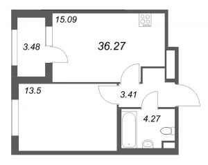 планировка, фото №1