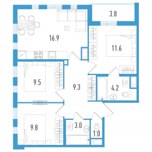 планировка, фото №1