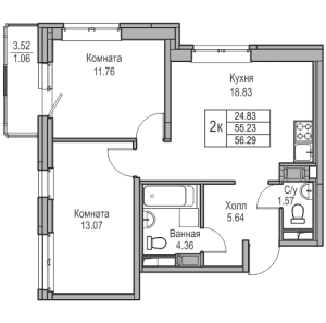 планировка, фото №1