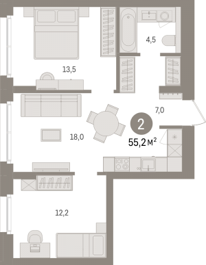 планировка, фото №1