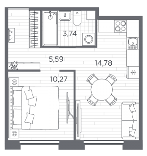 планировка, фото №1