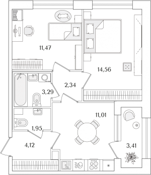 планировка, фото №1