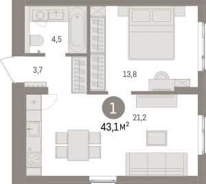 планировка, фото №1