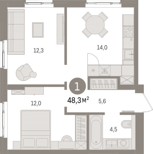 планировка, фото №1