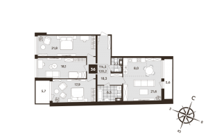 планировка, фото №1