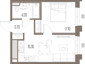 планировка, фото №1