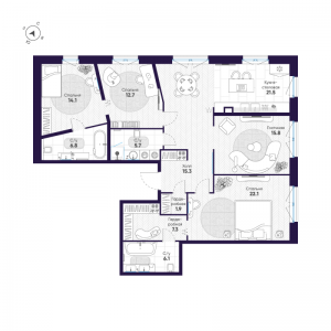 планировка, фото №1