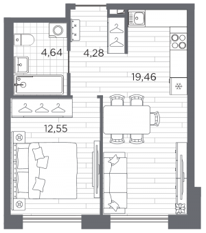 планировка, фото №1