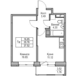 планировка, фото №1