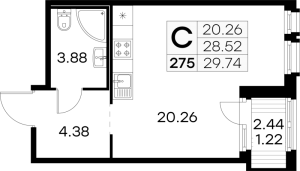 планировка, фото №1