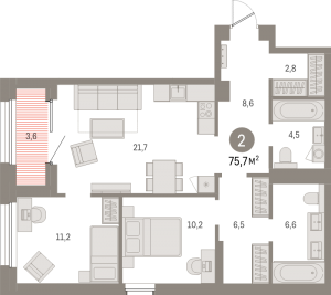 планировка, фото №1