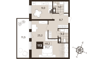 планировка, фото №1