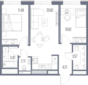 планировка, фото №1