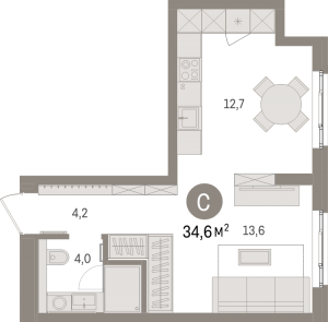 планировка, фото №1