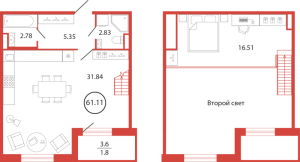 планировка, фото №1