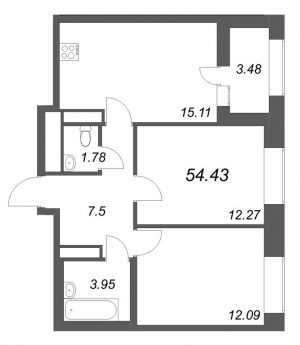 планировка, фото №1