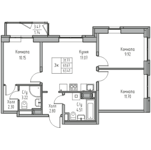 планировка, фото №1