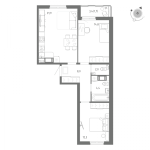 планировка, фото №1