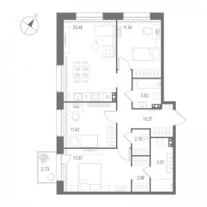 планировка, фото №1