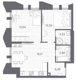 планировка, фото №1