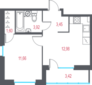 планировка, фото №1