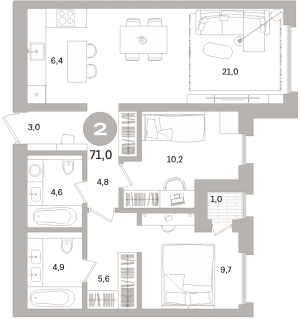 планировка, фото №1