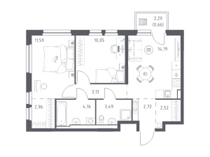 планировка, фото №1