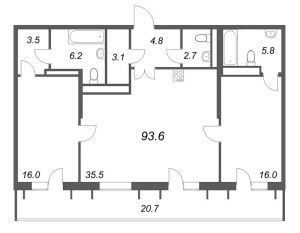 планировка, фото №1