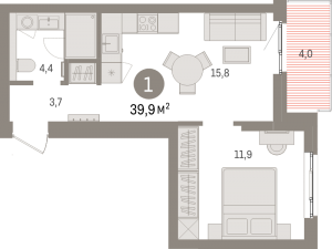 планировка, фото №1