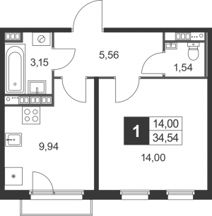 планировка, фото №1