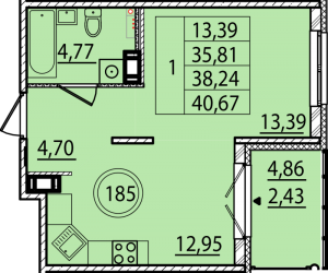 планировка, фото №1