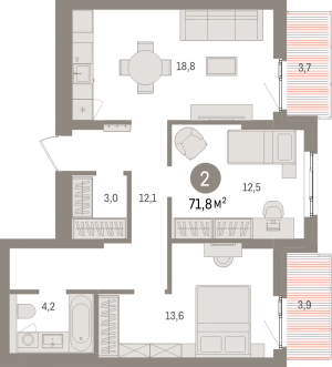 планировка, фото №1