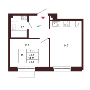 планировка, фото №1